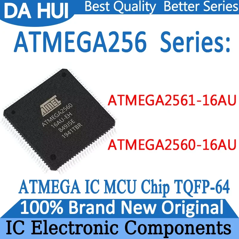 ATMEGA2560-16AU ATMEGA2561-16AU ATMEGA2560 ATMEGA2560 ATMEGA2561 ATMEGA2560-16A TTMEGA2561-16 IC MCU Chip TQFP-64 in Stock 100%