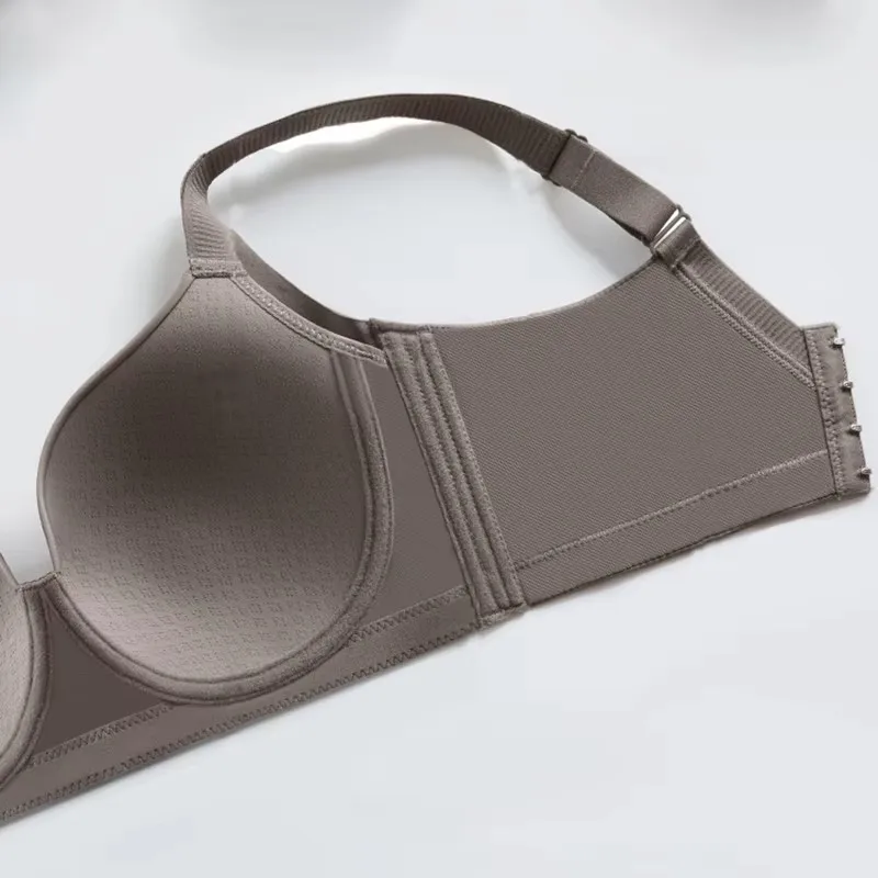Plus Size Lingerie Push Up Bra for Women Wide Shoulder Straps Underwire Female Seamless 34 36 38 40 42 C D E F G H I