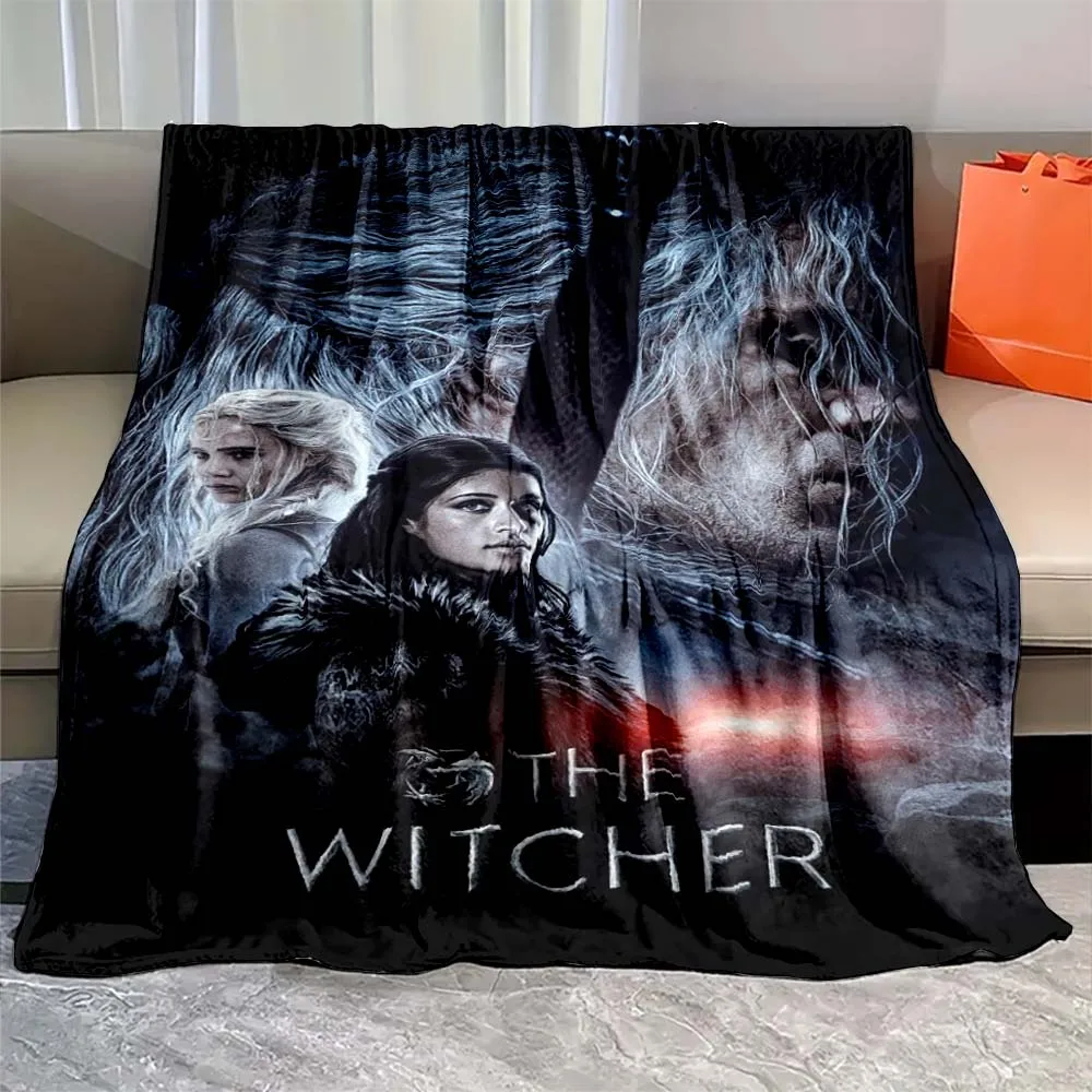 Fantasy World Game W-Witchers Flannel Blanket Lightweight Warm TV Series Throw Blanket Soft for Living Room Bedroom