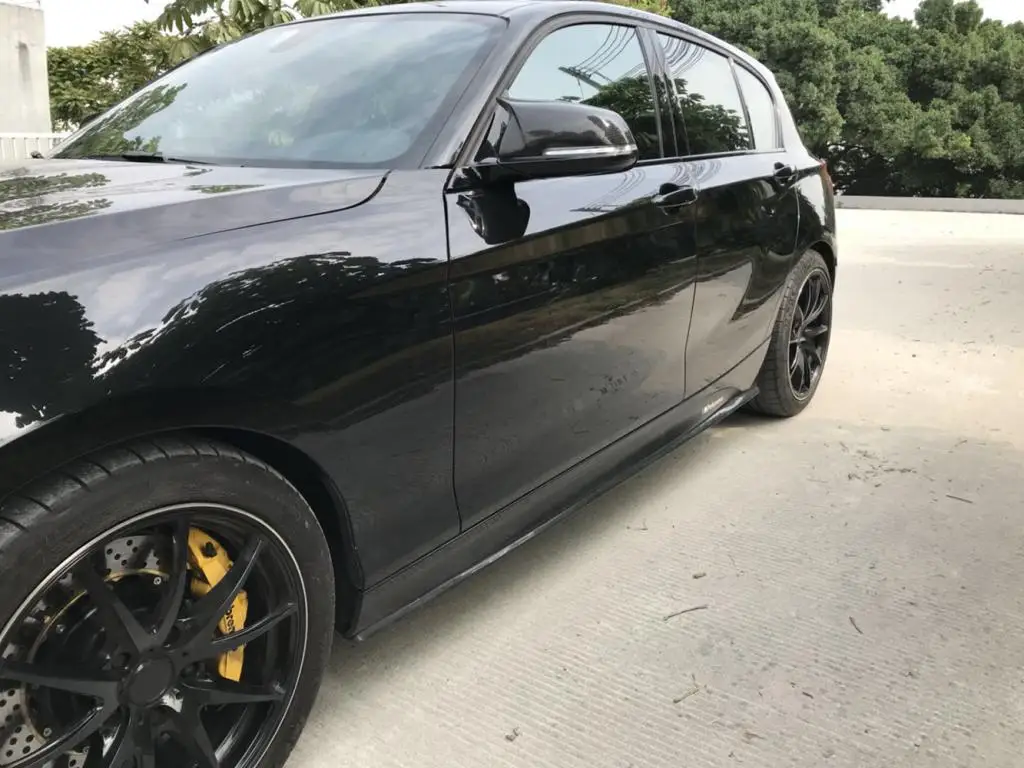 BMW 1 시리즈 F20 M 스포츠 해치백 15-18 탄소 섬유 사이드 스커트 확장 스플리터