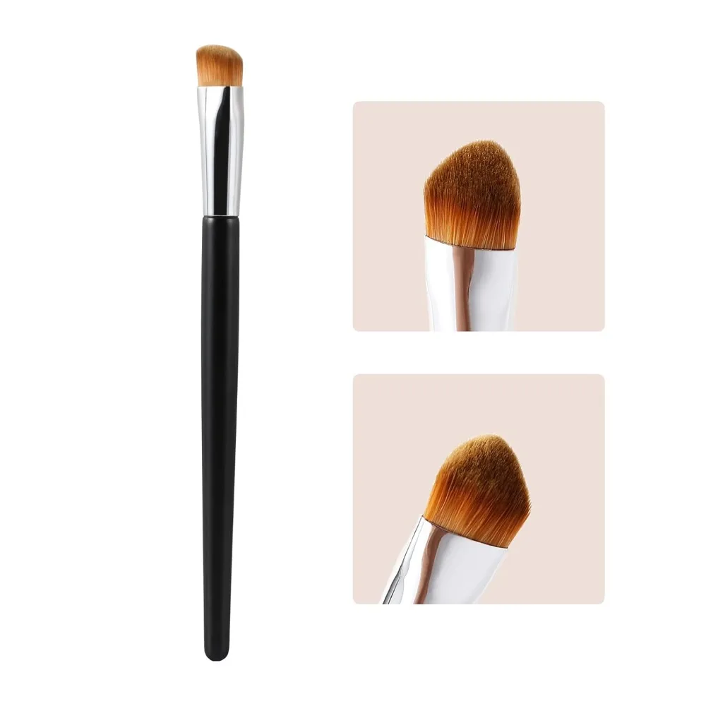 

Concealer Brush,Triangle Under Eye Makeup Small Foundation Brush Precise Coverage Dark Circles Face Contour Blending Brush