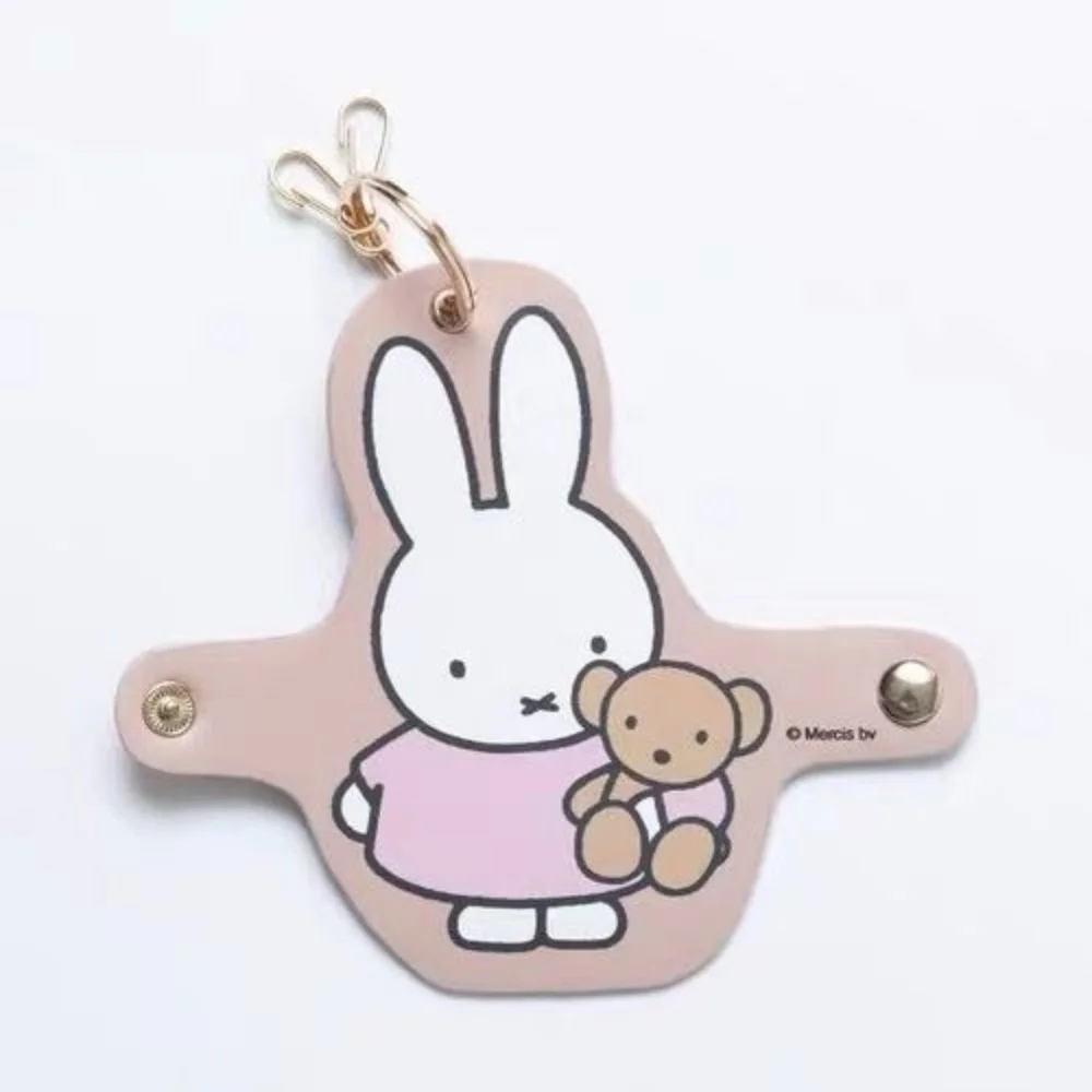 لطيف ميفي Kawaii الكرتون الجلود مفتاح سلسلة بوريس سيارة المفاتيح حلقة رئيسية حلية واقية عيد ميلاد هدية الكريسماس