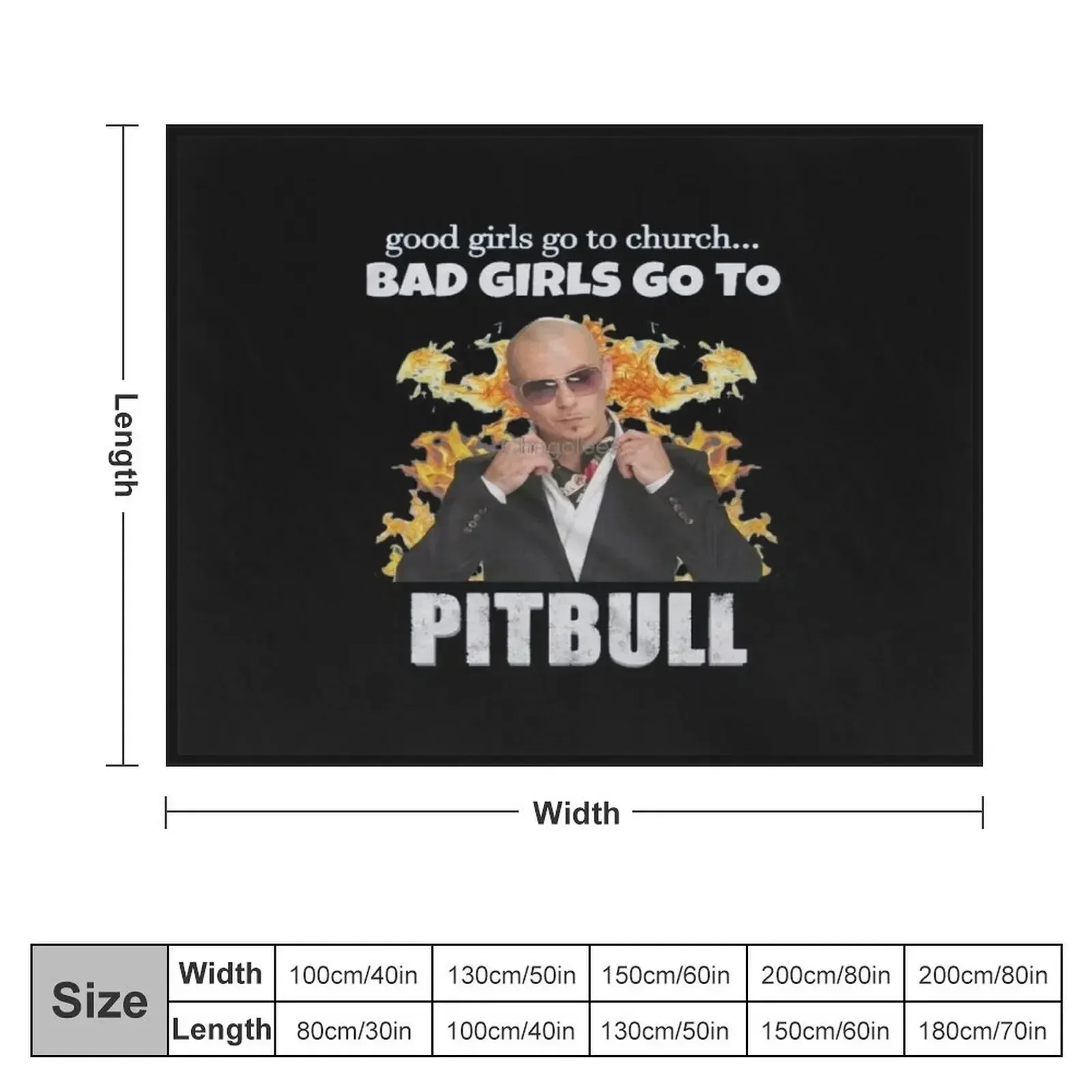 *EXCLUSIVE* Best Selling Pitbull Singer Throw Blanket Soft Plaid Sofas Blankets