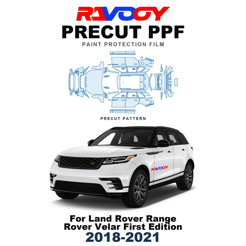 Precut PPF For Land Rover Range Rover Velar First Edition 2018-2021 8.5mil TPU Paint Protection Film Hood Bonnet Bumper Fenders