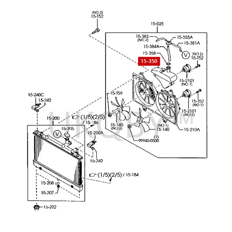 L32715351B L3K915351B Suitable for Ma zd a 6 Antifreeze water storage kettle, auxiliary water kettle, and auxiliary water tank