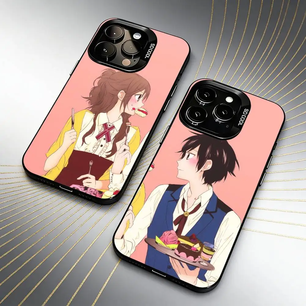 H-Hori M-MiyamuraS Anime For Couple Phone Case For iPhone 16 17 15 14 12 13 Pro Max Black Candy Matte Shockproof Cover