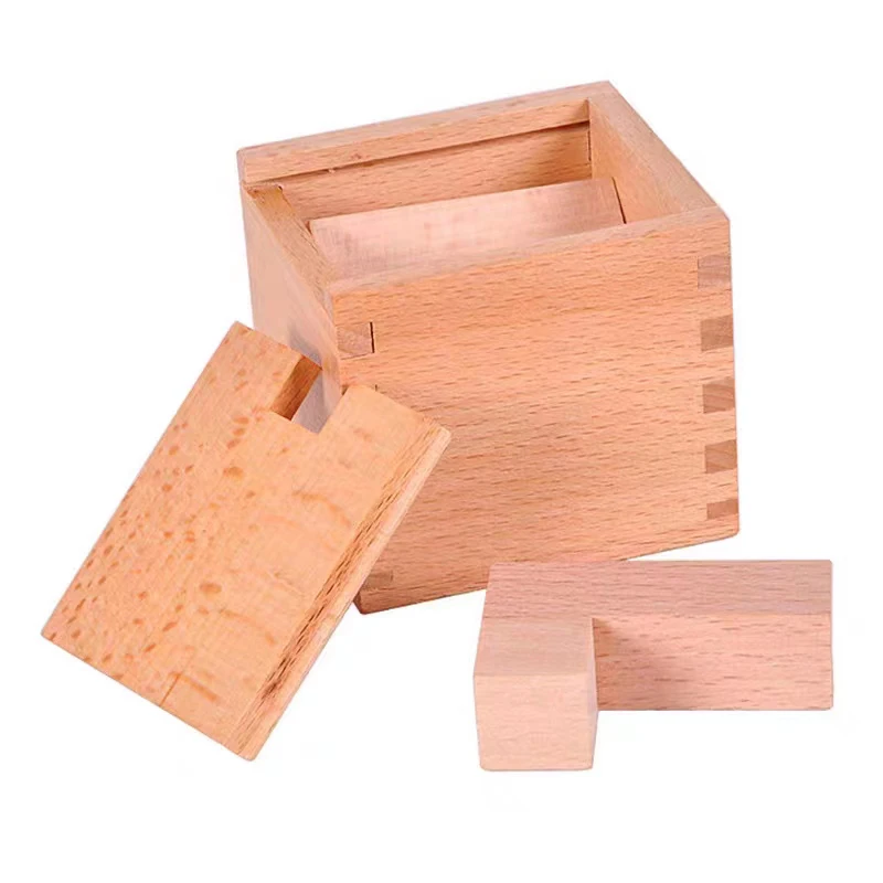 

Wooden Impossible Box Very Difficult Brain Teaser Puzzles for Adults Kids Great Idea Gifts Oblique Placement of Building Blocks