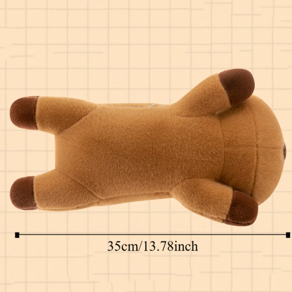 Bellissimo cuscino capibara peluche morbido e soffice capibara bambola di peluche animale marrone capibara bambola di pezza per bambini ragazza
