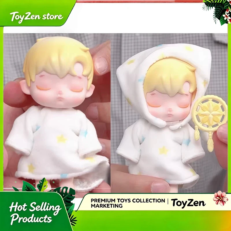 

Genuine Pop Mart Hacipupu Enchanted Realm Tales Series Blind Box Mini Posable Action Figure Plush Toys Trendy Toys Mysterious