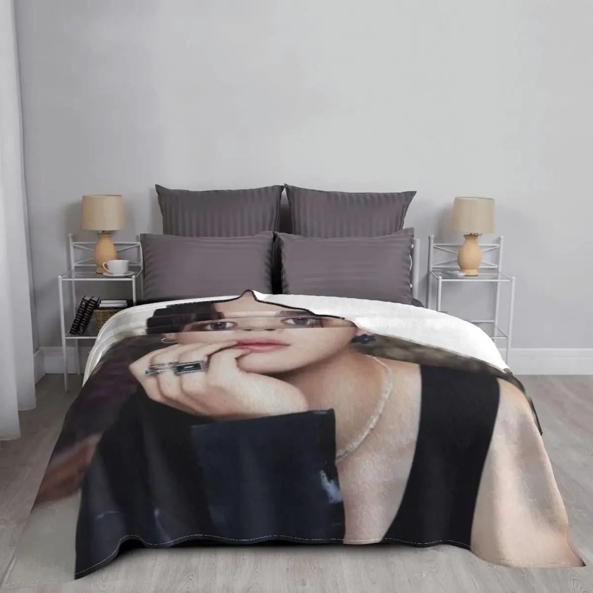 بطانية رقيقة ناعمة للأطفال ، فلانيل كينج ، بطانية أطفال ناعمة ، تي بي جيمين 2 #3