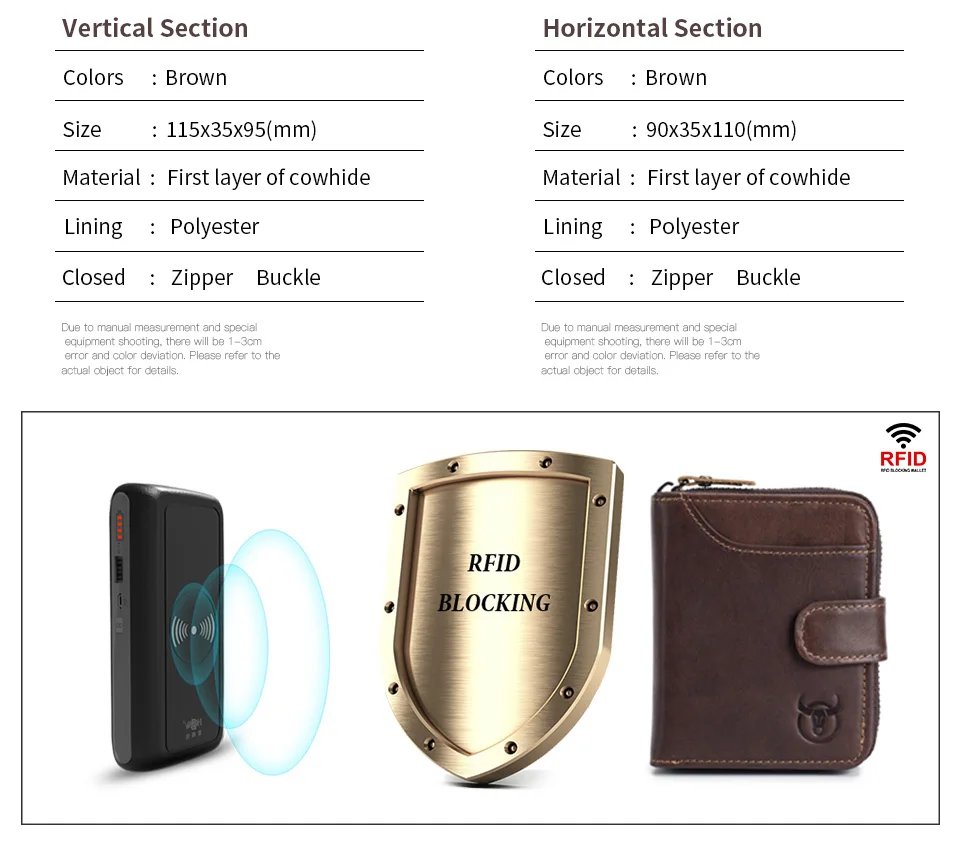 BULLCAPTAIN Business Männer Geldbörse Aus Echtem Leder Geldbörse Multi-Funktion Visitenkarte Halter Kleine Karte Box Leder Geldbörse Mann – Detail 6