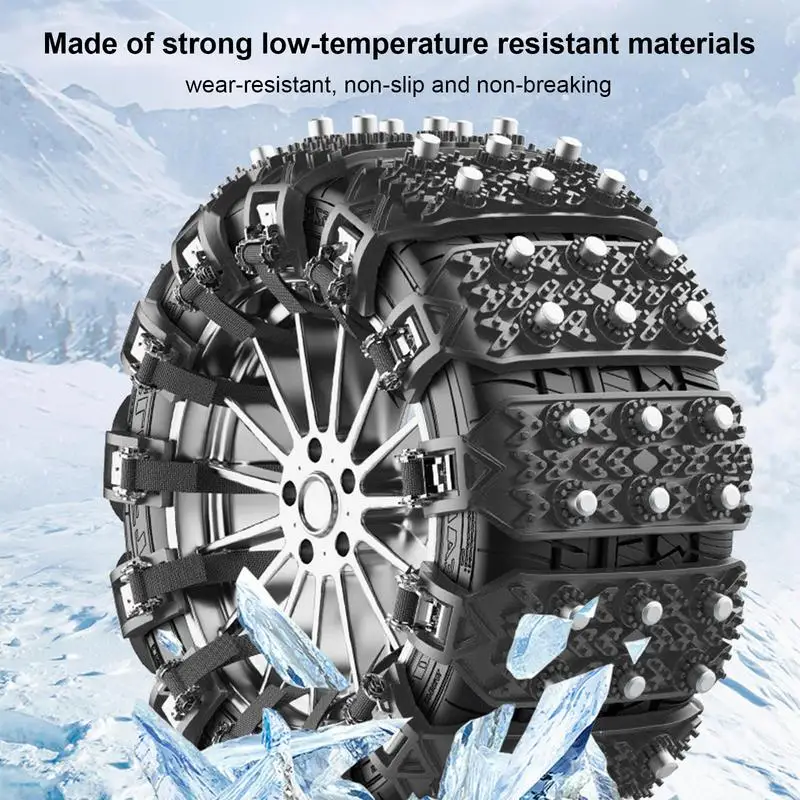 Car Tire Chains For Snow Lawn Mower Wheel Chains Travel Mud Rock Climbing And Ice Lawn Mower Wheel Chains Universal Anti-Slip