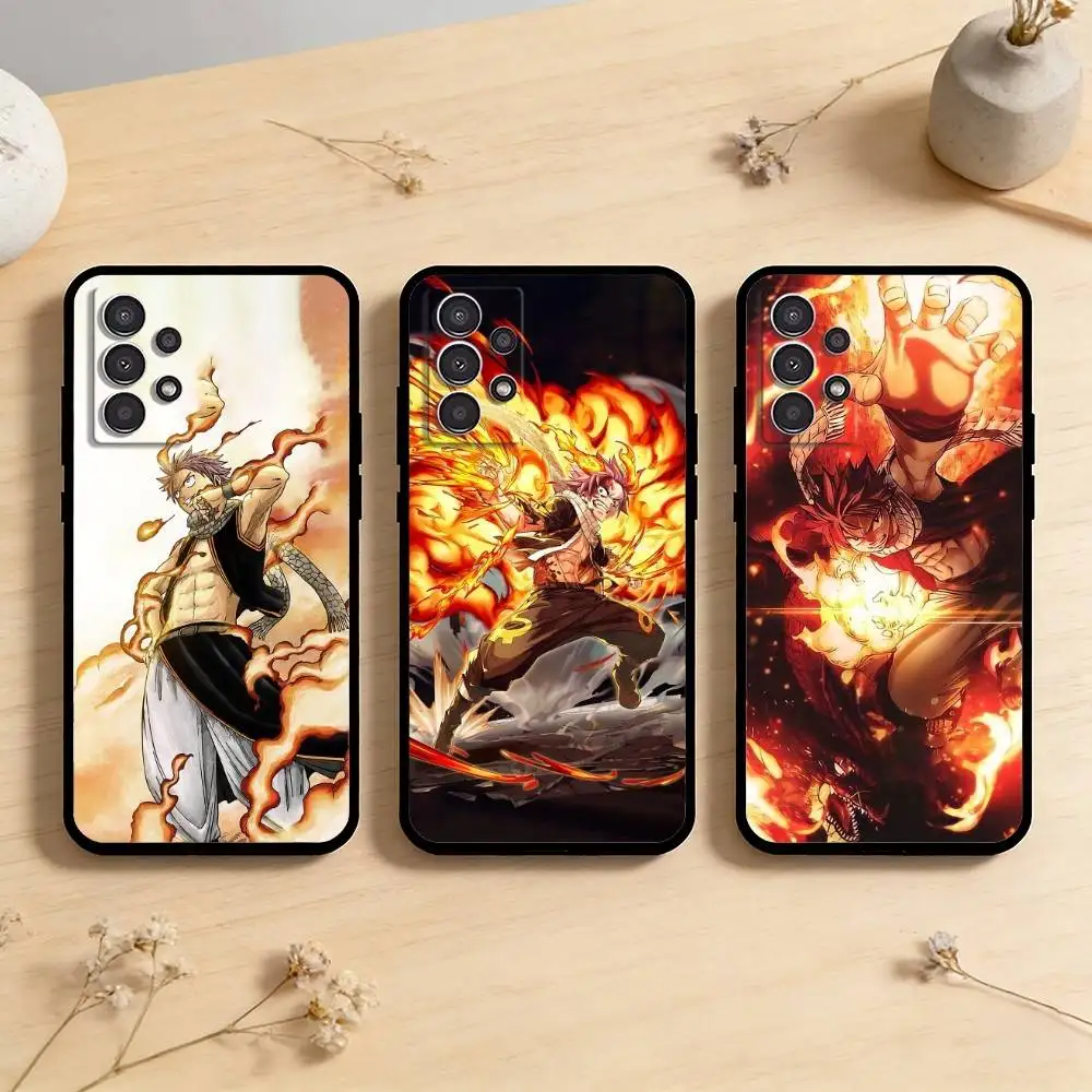 

AAA Fairy Tail Natsu Dragneel Phone Case For Samsung Galaxy A73,A72,A71,A70,A53,A52,A51,Others Soft Black Cover