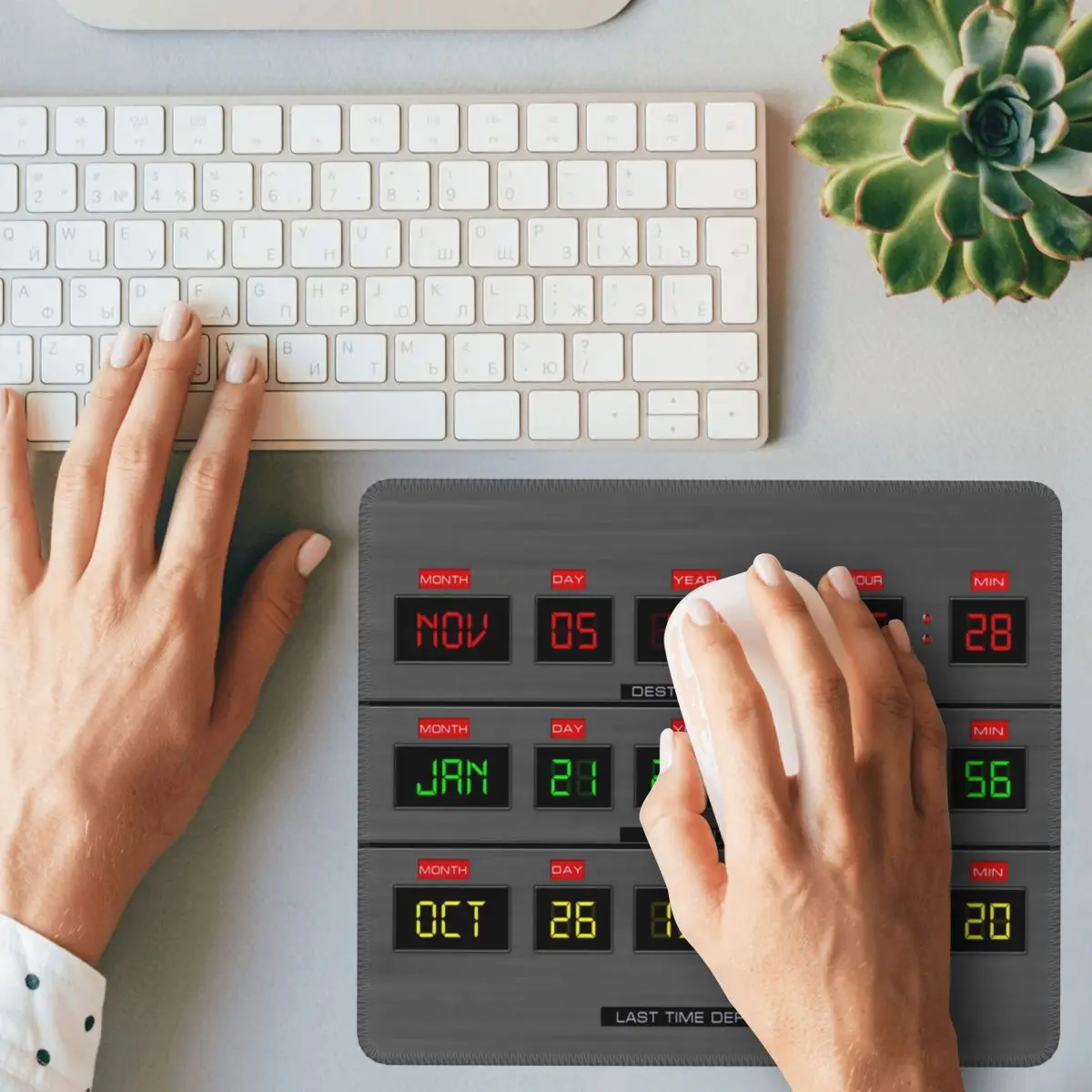 Tappetino per mouse Ritorno al futuro Tastiera per computer Tappetino per mouse Tappetino per scrivania per PC da gioco Accessori per ufficio Tappetini da tavolo