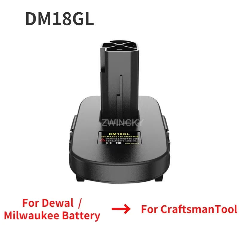 Battery Converter Adapter For Dewal/Milwaukee/Makita/Bosch/Ryobi/Metabo NiCad & NiMh Tool For Dewal 18V Li-ion Battery DM18RL