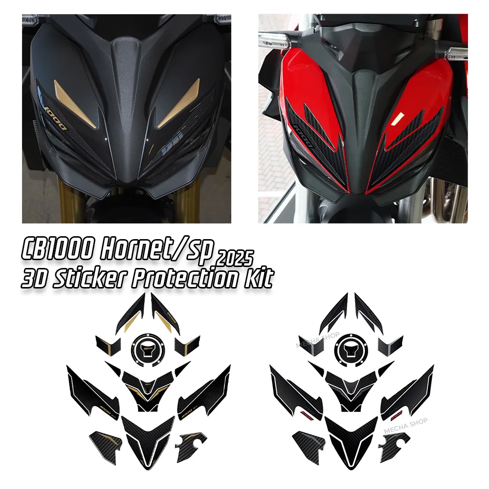

CB 1000 Hornet sp 2025 Accessories Motorcycle Fuel Tank Anti-Slip Pad 3D Resin Sticker Protection Kit for cb 1000 Hornet Sticker