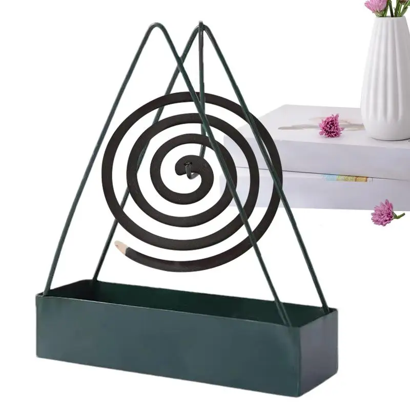 Mosquito Coil Holder Iron Incense Holders Coil Incense Burner Frame Modern Repellent Incense Rack For Household Bedroom Patio