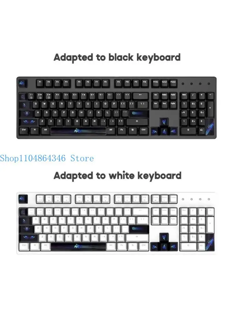 

652F 12Pcs OEM Profile Keycaps PBT Five-Side Sublimation- Space ESC Enter Direction