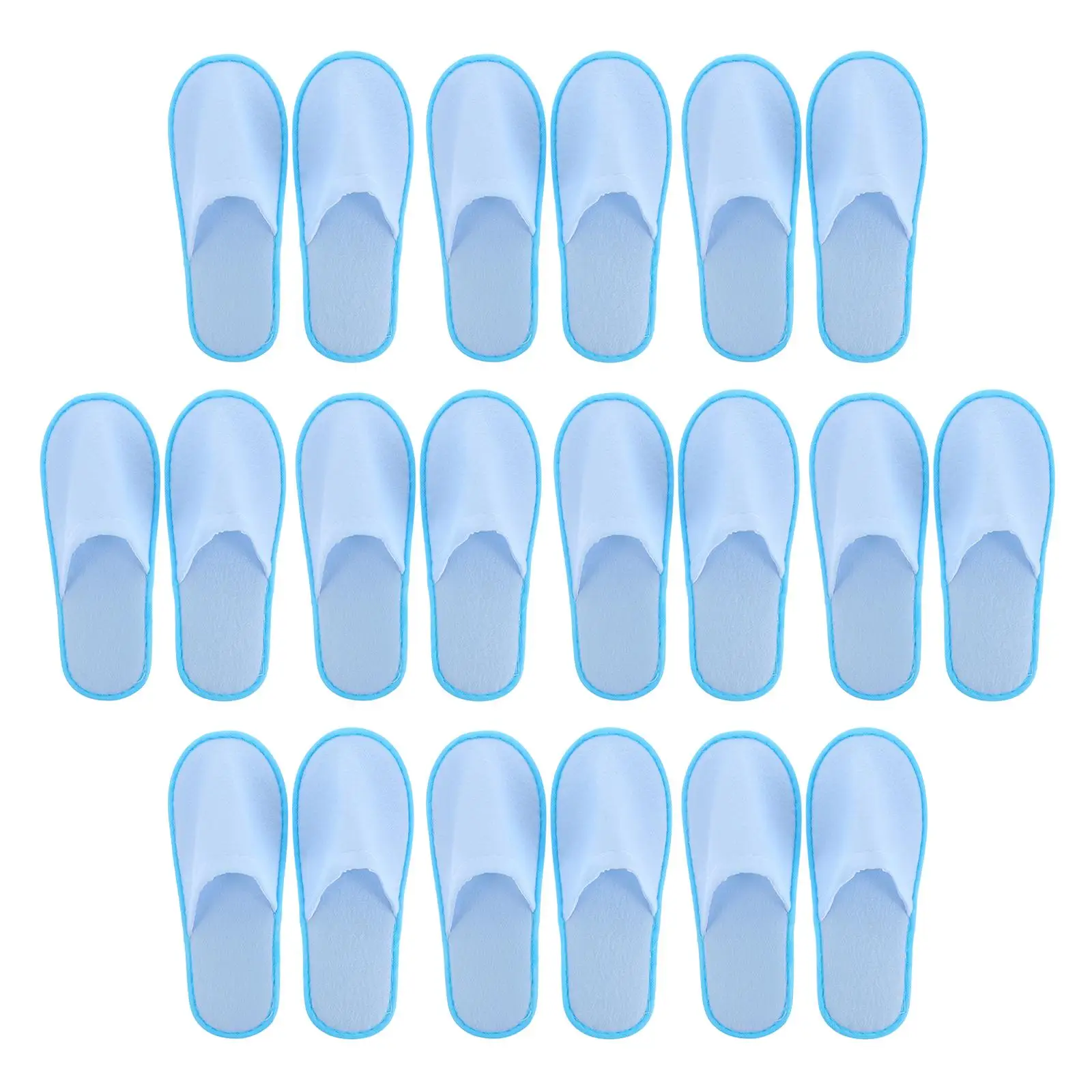 

10 Pairs Slippers Non-skid Indoor Hotel Guest Shoes Bulk Washable Fade Resistant One-Off Slippers Sturdy Flexible