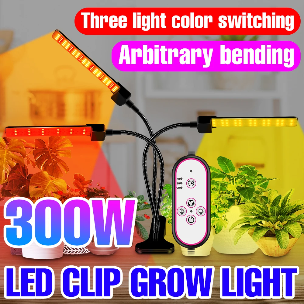 

LED Clip Growth Light Full Spectrum Clip Phytolamp Greenhouses Hydroponic Lamp Indoor Flowers Plants Cultivate Light Home Tent