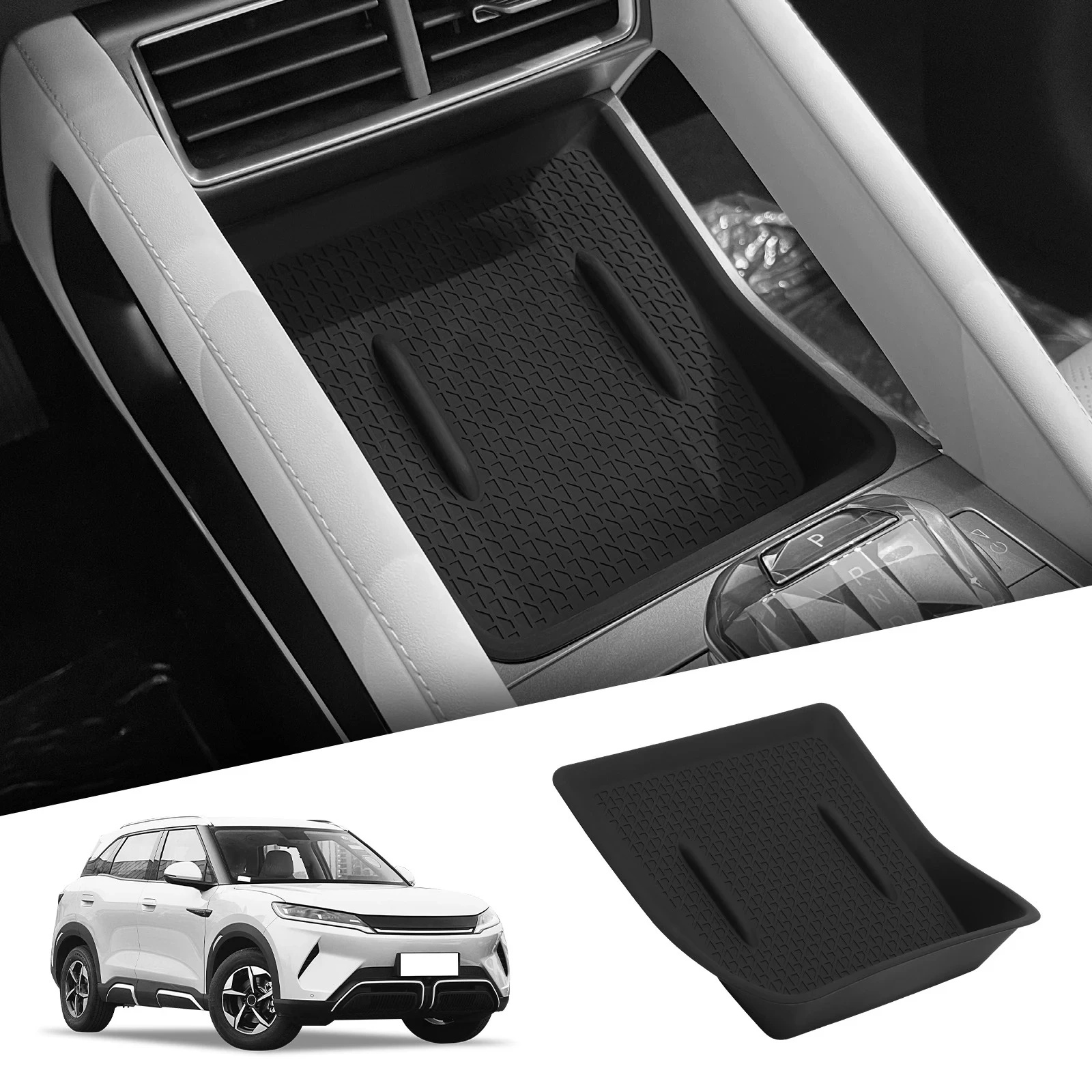 

for BYD Yuan up Atto 2 2024 2025 Wireless Charging Pad Interior Accessories Non-slip Pad Car Phone Charger Mat Protective Mat