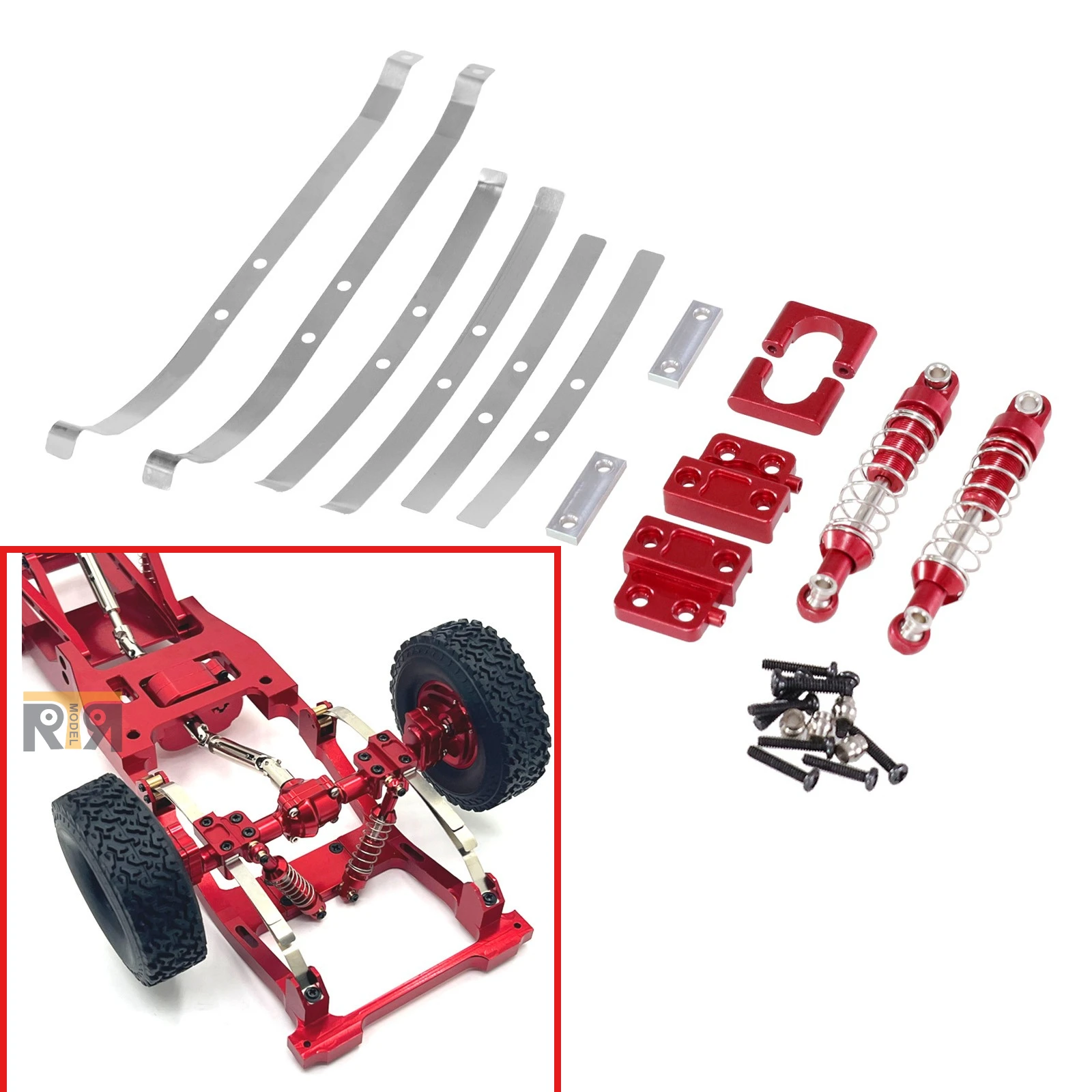 support-d'essieu-arriere-en-metal-mn82-lc79-pour-camionnette-rc-1-12-accessoires-de-mise-a-niveau-cnc-amortisseur-arriere