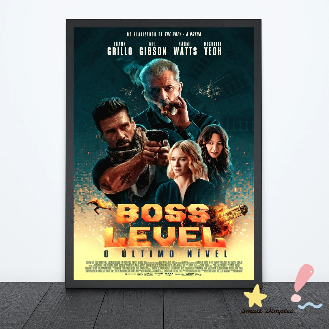 Boss Level Movie Poster Canvas Art Print Home Decoration Wall Painting ( No Frame )