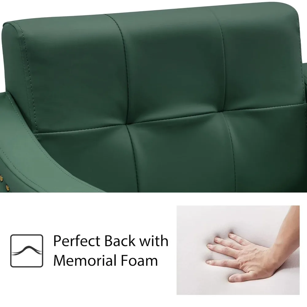 كرسي صالون لتصفيف الشعر كرسي تصفيف الشعر الهيدروليكي، معدات سبا التجميل 8813 (تعديل ارتفاع المقعد (6 بوصات) (أخضر) #3