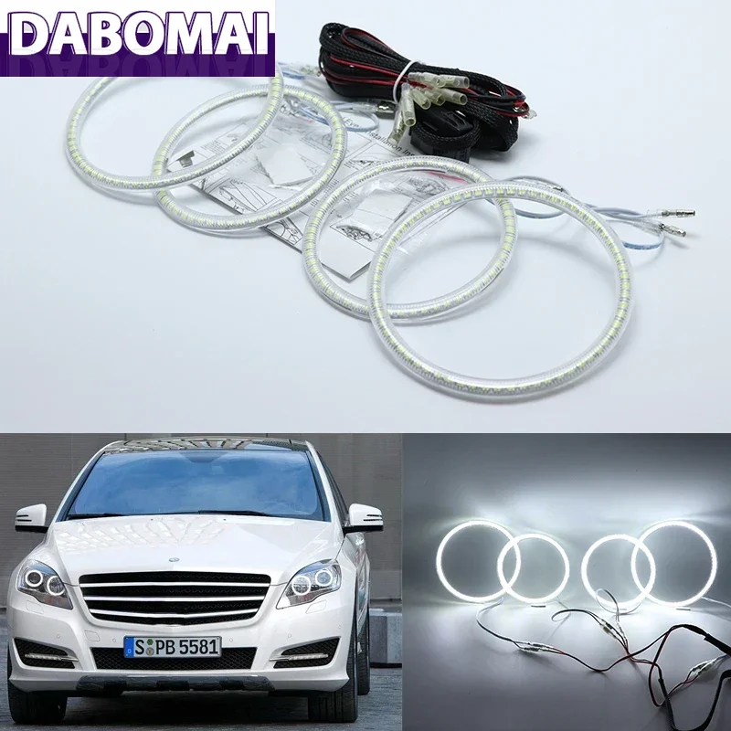 

Ultra Bright SMD White LED Angel Eyes Halo Ring Kit Day Light for Mercedes Benz R Class W251 R300 R320 R350 R500 2010-2012
