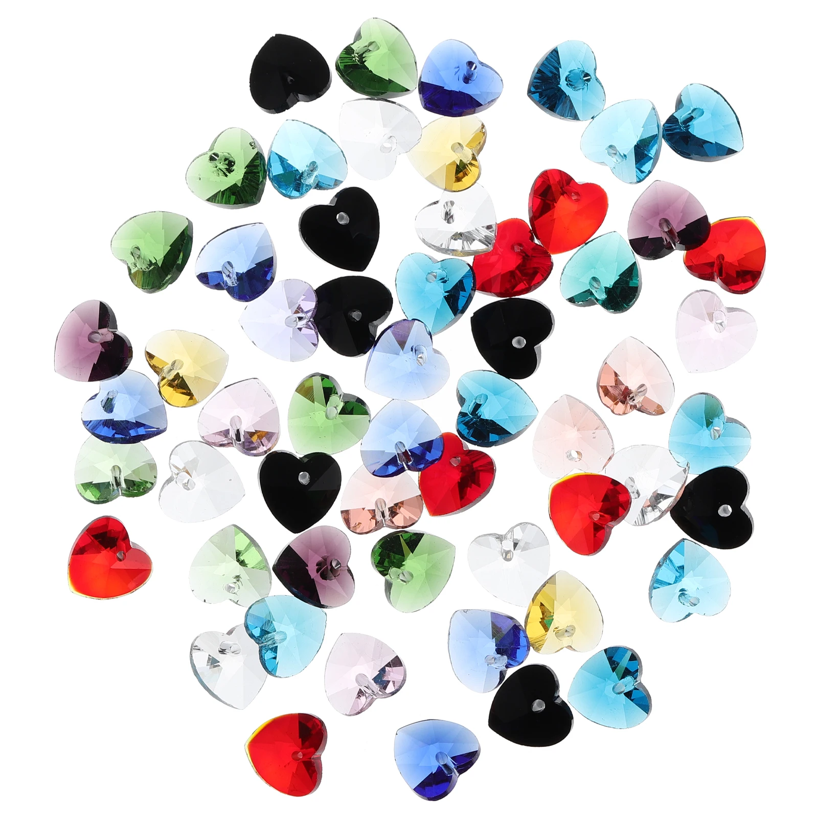 

60 шт., бусины в форме сердца, изготовление ювелирных изделий, бусины, модный кулон «сделай сам», браслет, ожерелье, аксессуары, акриловые бусины для женщин и девочек