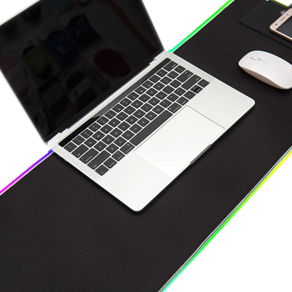 

Rgb Luminous Gaming Mouse Pad 3Mm Large Foldable Anti-Slip Keyboard Mat Detachable Usb Cable 11 Light Modes Multicolor