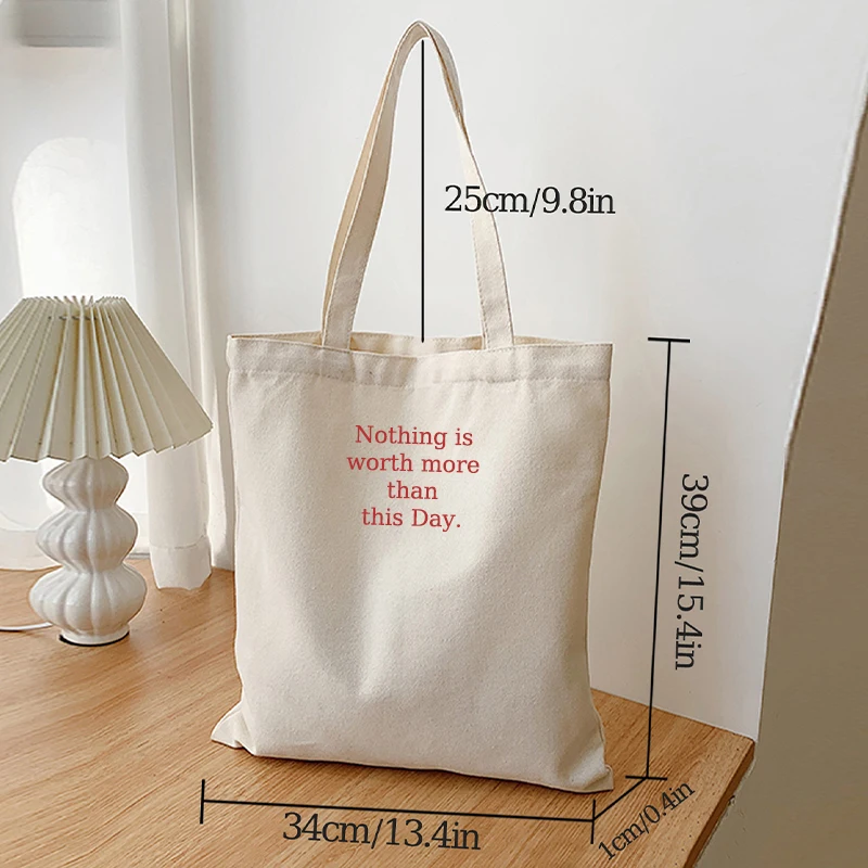 New Fashion Casual Canvas Pattern Printed Large Capacity Shopping Bag Tote Bag Women\'s Shoulder Bag For Commute Shopping