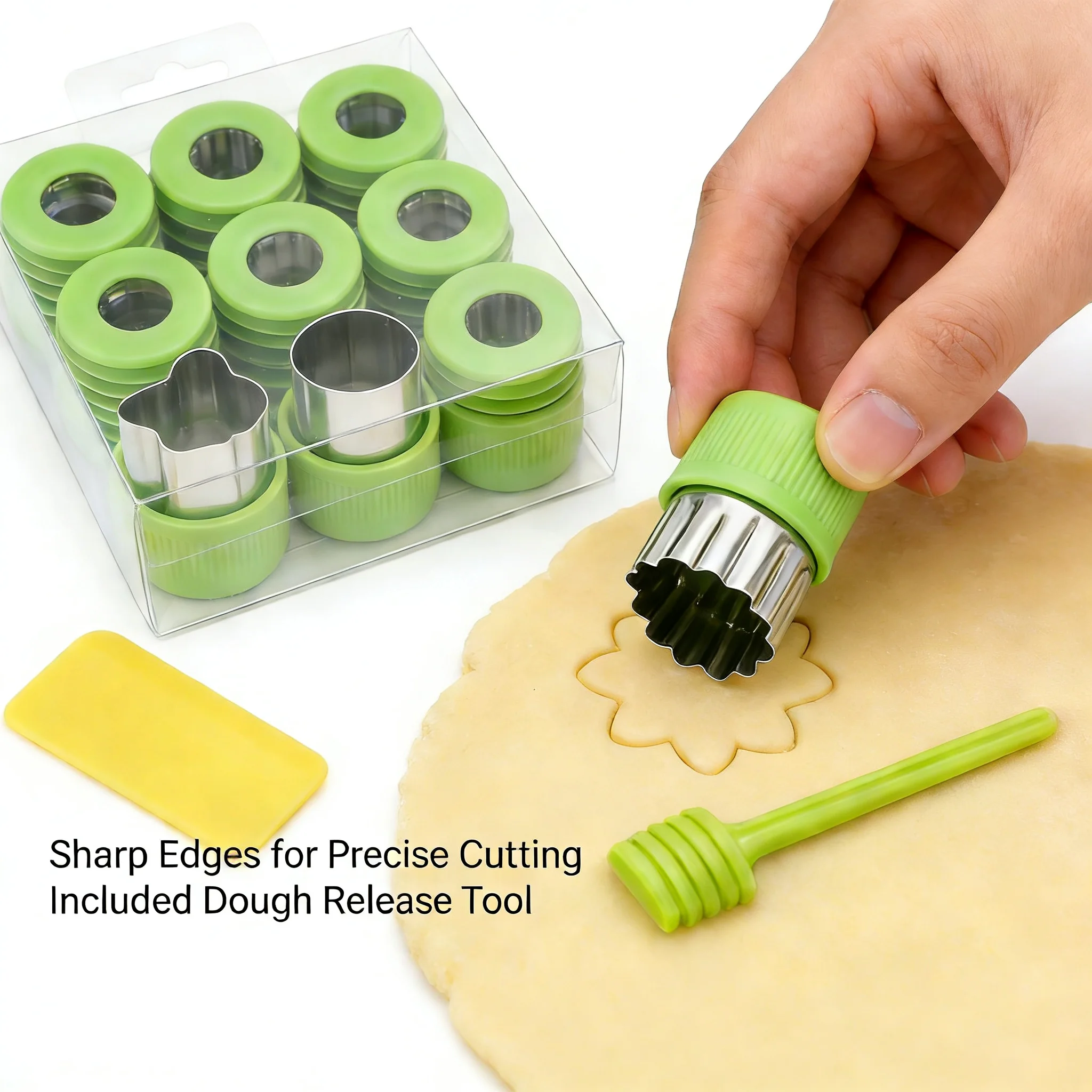 Food Decorating Mold Set,9 Stainless Steel,Home Baking,Safety Handle,For Kids & Bakers - Detail 1