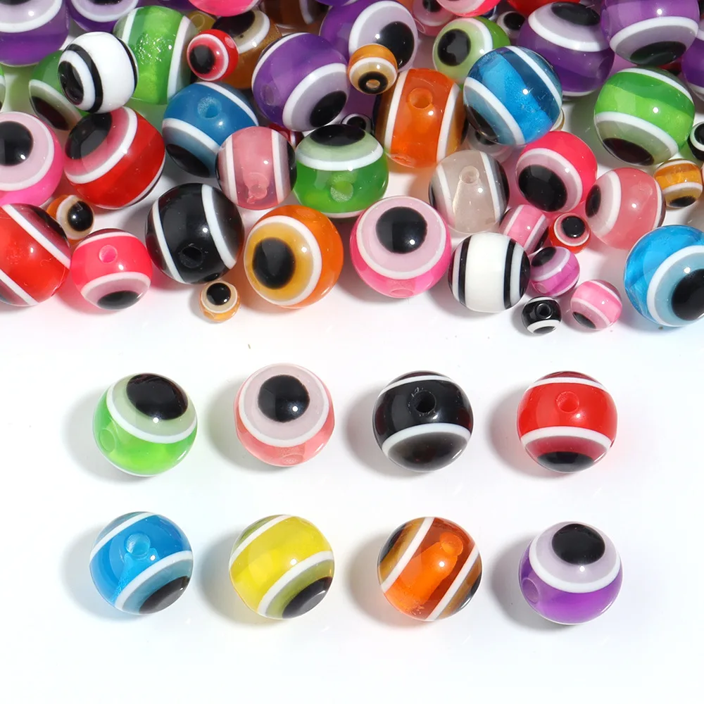 100pcs/lot Fish Eye Fishing Beads Mixed Color Carolina Rigs Taxes Rigs Fishing Beads DIY Kit Bass Fishing Tackle