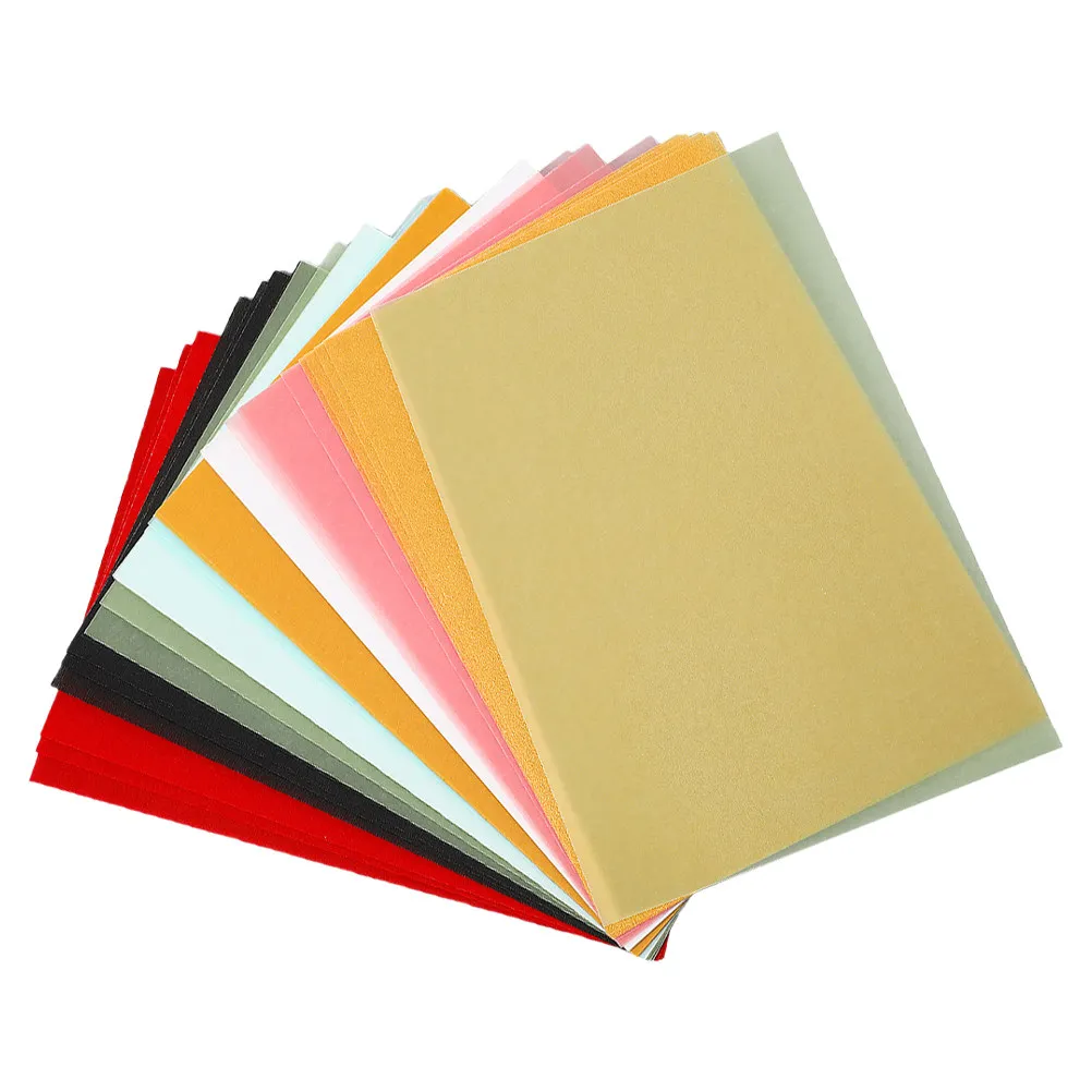 100Pcs Tracing Paper Colorful Translucent Sheets for Drawing Crafting Sketching Rubber Stamp Transfer Printing Paper
