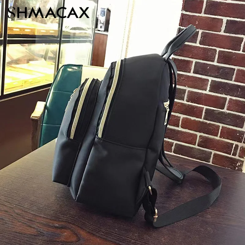 Waterproof Nylon Women Backpack Leisure Small Knapsack Fashion Student Book Bag Casual Bag Shoulder Bag