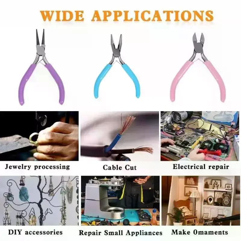 Jewelry Pliers Tool Set Jewelry Making Pliers Tools For DIY Bracelet Jewelery Making Supplies Handmade Jewelry Repair Tools