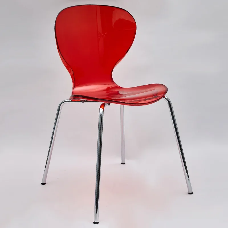 สํานักงานเก้าอี้บาร์กันน้ําหรูหราโต๊ะกลับระเบียง Minimalist โปร่งใสแผนกต้อนรับเก้าอี้บาร์ออกแบบ Chaise De Bar ตกแต่ง