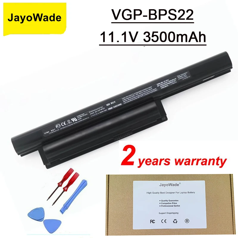 JayoWade VGP-BPS22 Laptop Battery for SONY VAIO VGP-BPS22A VPC-EA1 EA18 EA16 EA31 PCG-71212t 71211T 61211T 61212T Japanese Cell