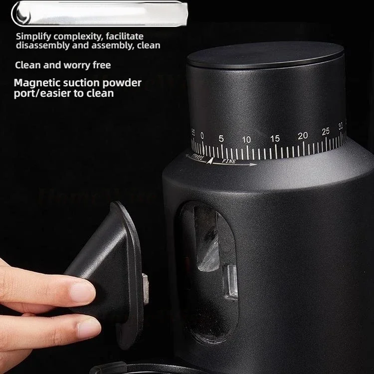 LX T64 가변 속도 커피 원두 분쇄기 64mm 플랫 버 에스프레소 커피 그라인더 싱글 도즈 그라인더 밀러