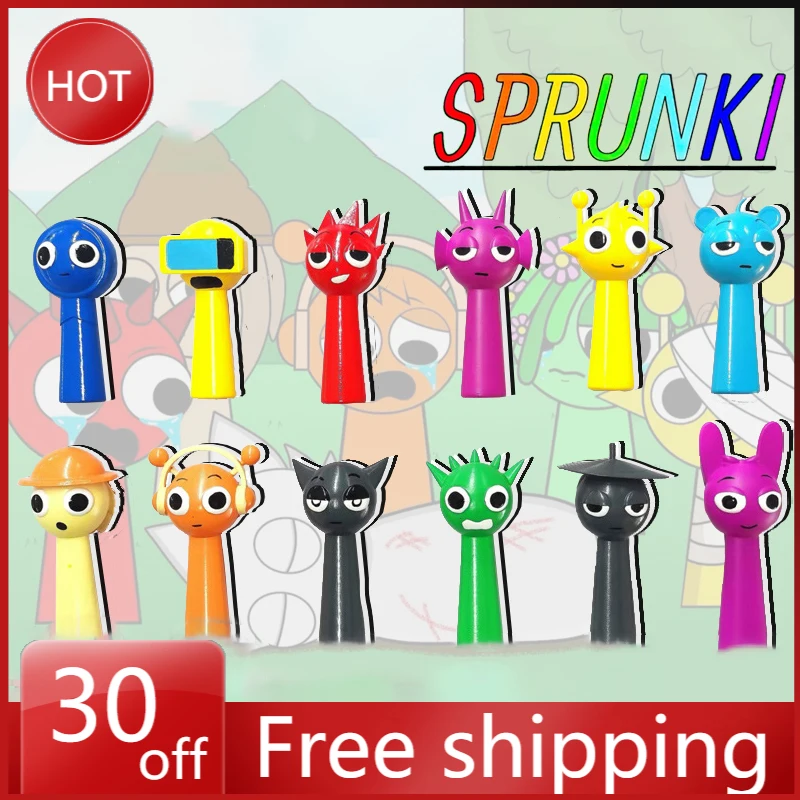 Incredibox Sprunki 8cm Figure Rhythm Game Peripheral Model Ornaments PVC Material Doll Toys Holiday Christmas Gifts for Children