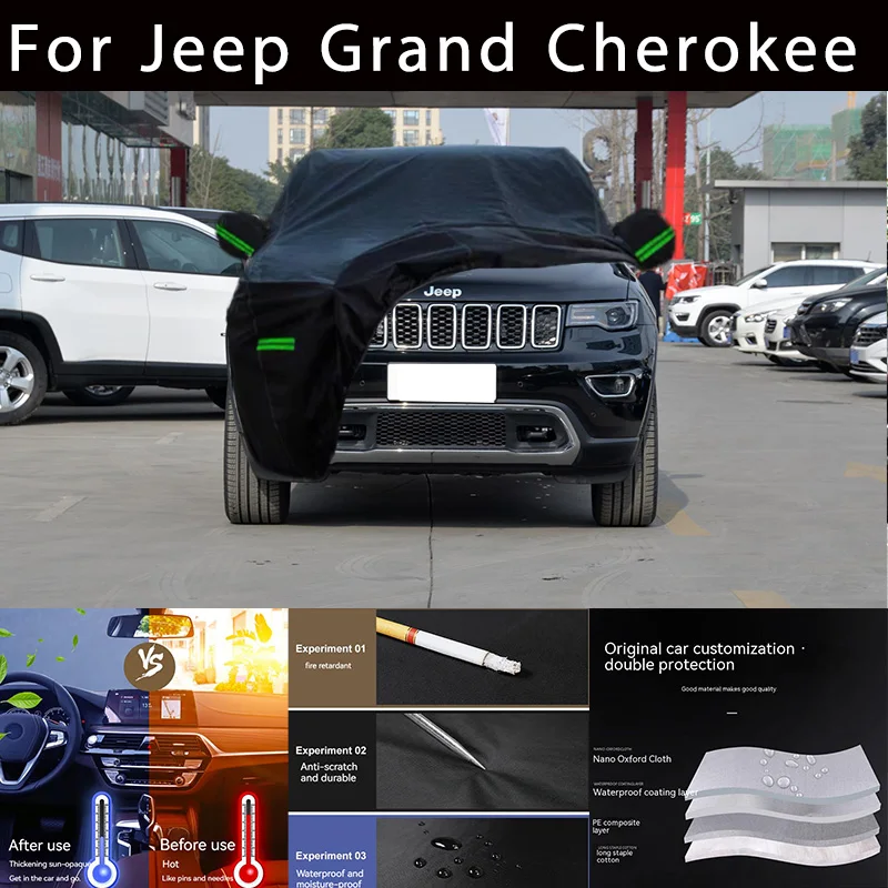 For Jeep  Grand Cherokee Outdoor Protection Full Car Covers Snow Cover Sunshade Waterproof Dustproof Exterior Car accessories