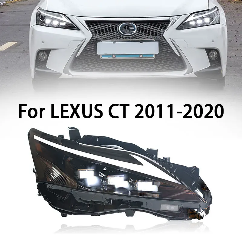 

Фара для Lexus CT CT200 2011-2020, фары головного света, матричный стиль, замена, дневные ходовые огни, модифицированный проектор