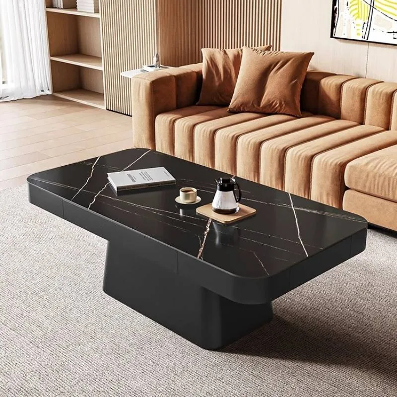 طاولات القهوة اليابانية البيج أنيقة كلاسيكية بيضاء طاولات القهوة لغرفة المعيشة الحديثة مصمم ميسا دي سنترو الأثاث للمنزل #6