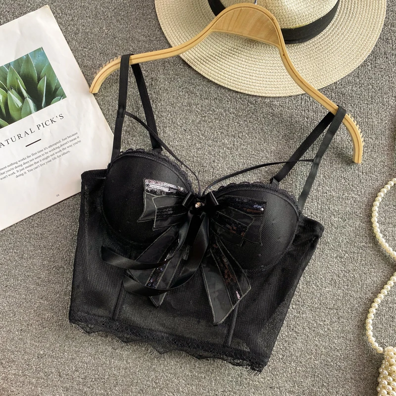 Sexy curto espinha de peixe design csola regata borboleta nó deco cinta colete outerwear branco emaecimento verão mo...