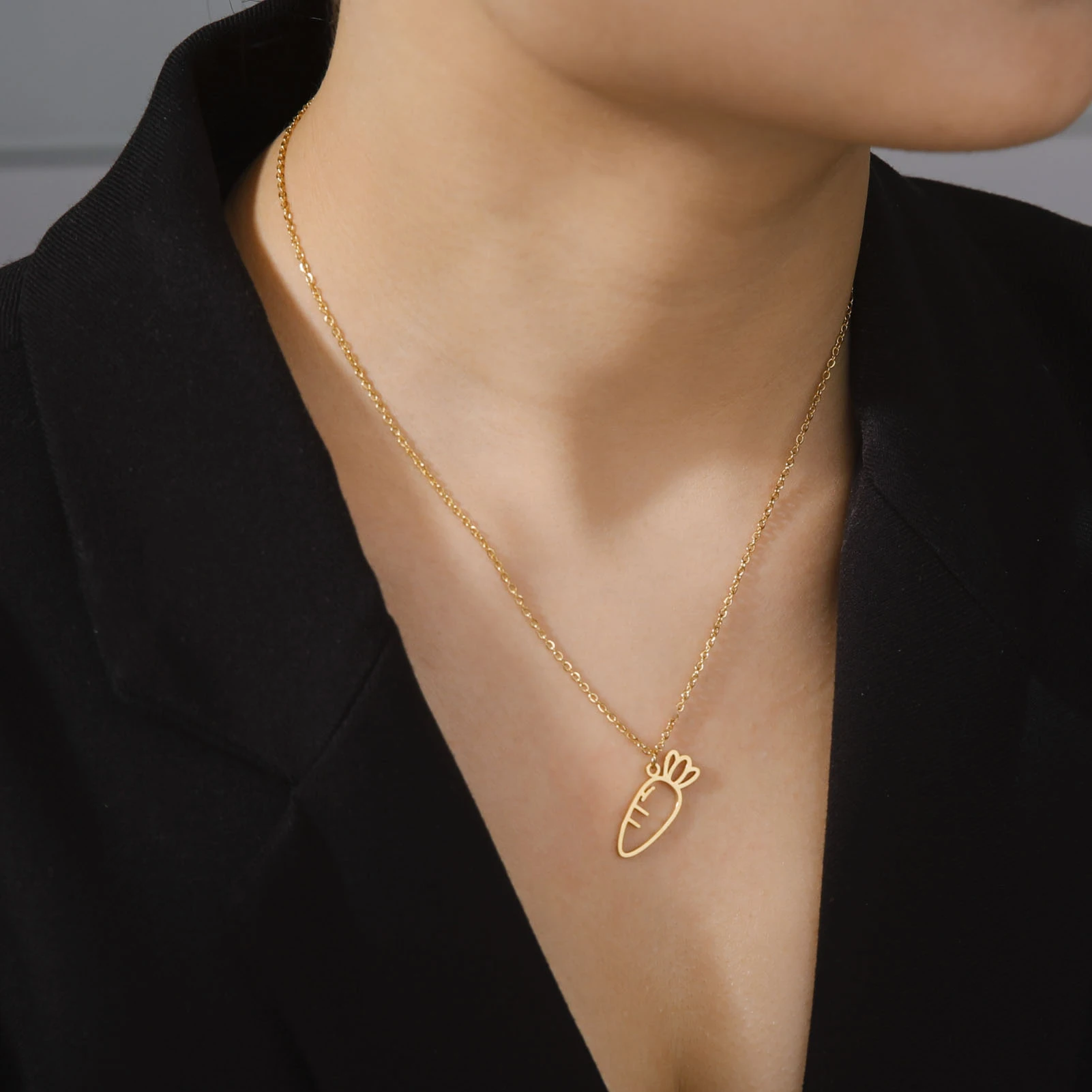 Amaxer الشكل التزلج القلائد الفولاذ المقاوم للصدأ الأولمبية رياضي التزلج على الجليد زميله يتوهم التزلج المختنق للنساء مجوهرات #3