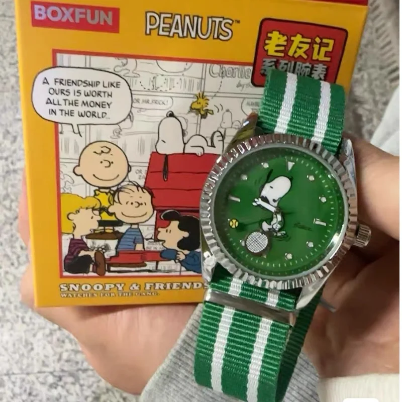Echte Maihe En Snoopy Peanuts Horloge Blind Box Vrienden Gezamenlijke Collectie Trendy Randhorloges Verzamel Kindercadeaus