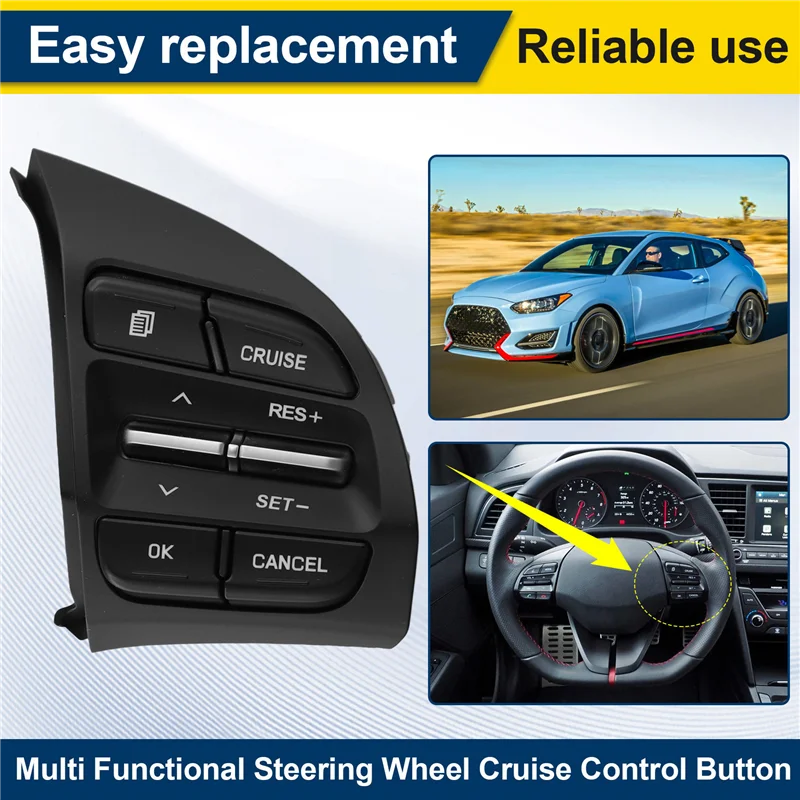 

X39A-96720-J1200 Автомобильная правая многофункциональная кнопка круиз-контроля на руле для Hyundai Festa Elantra Lafesta 96720J1200