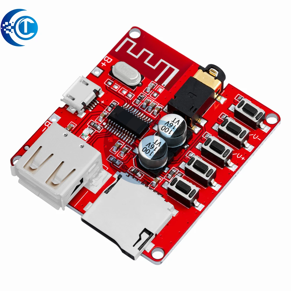 3 واط سيارة بلوتوث 4.1 MP3 WAV فك مجلس مكبر الصوت وحدة استقبال الصوت دعم USB/TF/U-DISK/IR التحكم عن بعد الأحمر #2