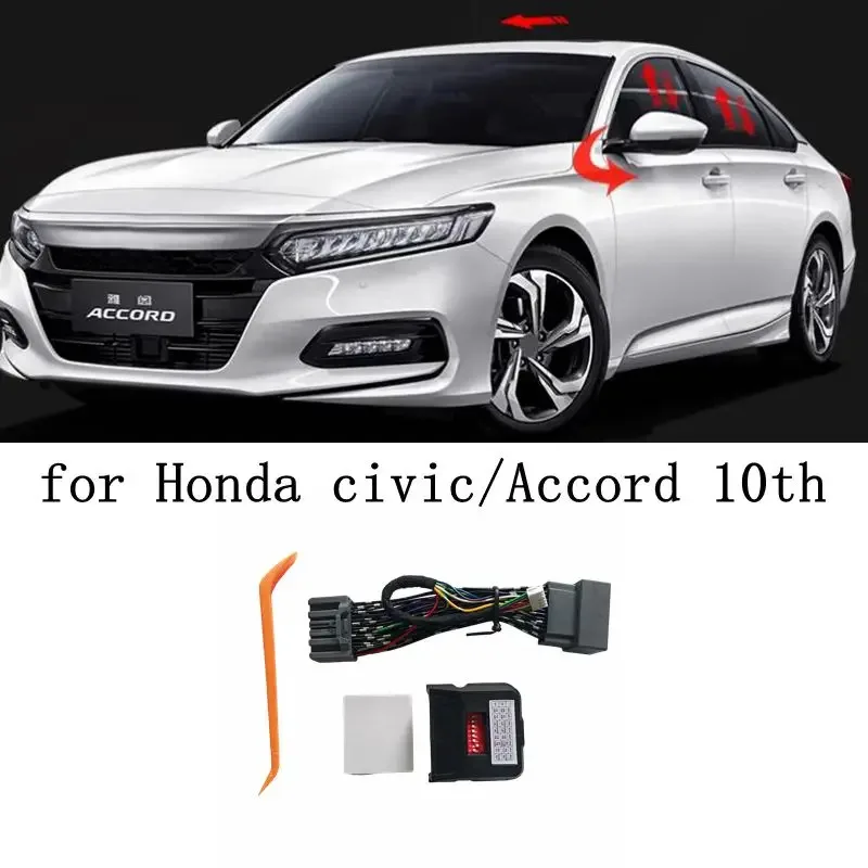 Для Honda Civic CRV Accord 2016 2017 2018 2019 2020 автоматическое открывающееся стеклоподъемное закрытие + скоростной замок + складное боковое зеркало